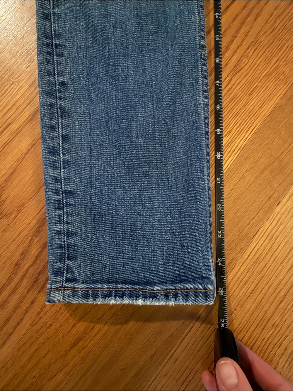 Abercrombie & Fitch Women’s Distressed Skinny Jeans in Blue - Picture 3 of 6